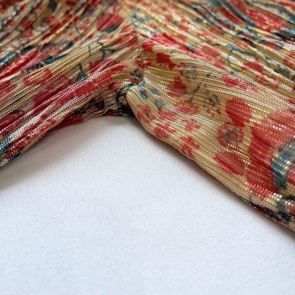 BASH AMELIA FLORAL METALLIC RUCHED PARTY DRESS - XS (0) - Picture 11 of 15